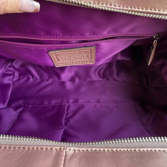 COACH MADISON MADELINE EAST WEST SATCHEL Shoulder Bag Vintage Y2K Retro Pink - Picture 14 of 16